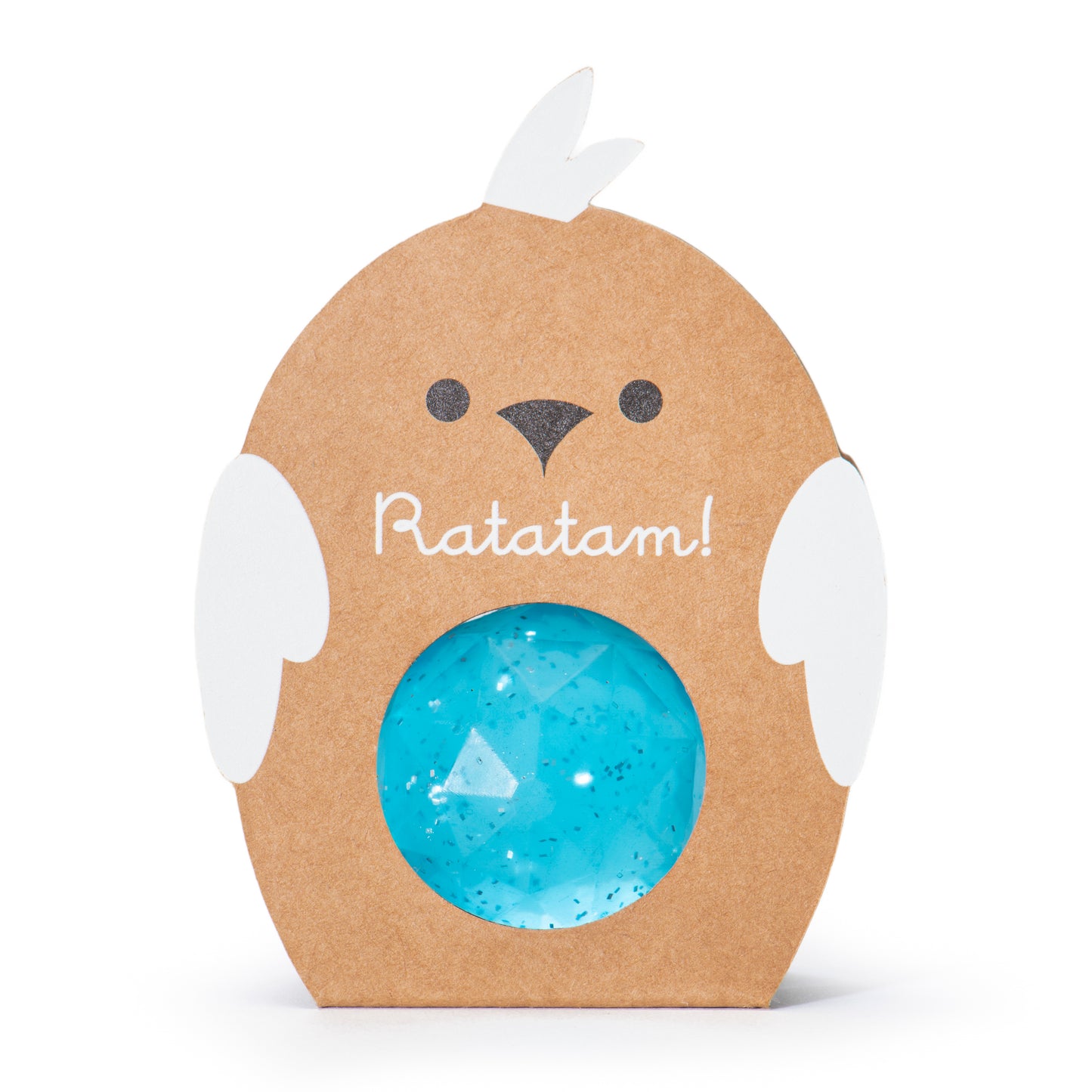 Balle rebondissante oiseau à paillettes 42mm