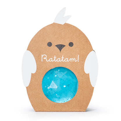 Balle rebondissante oiseau à paillettes 42mm