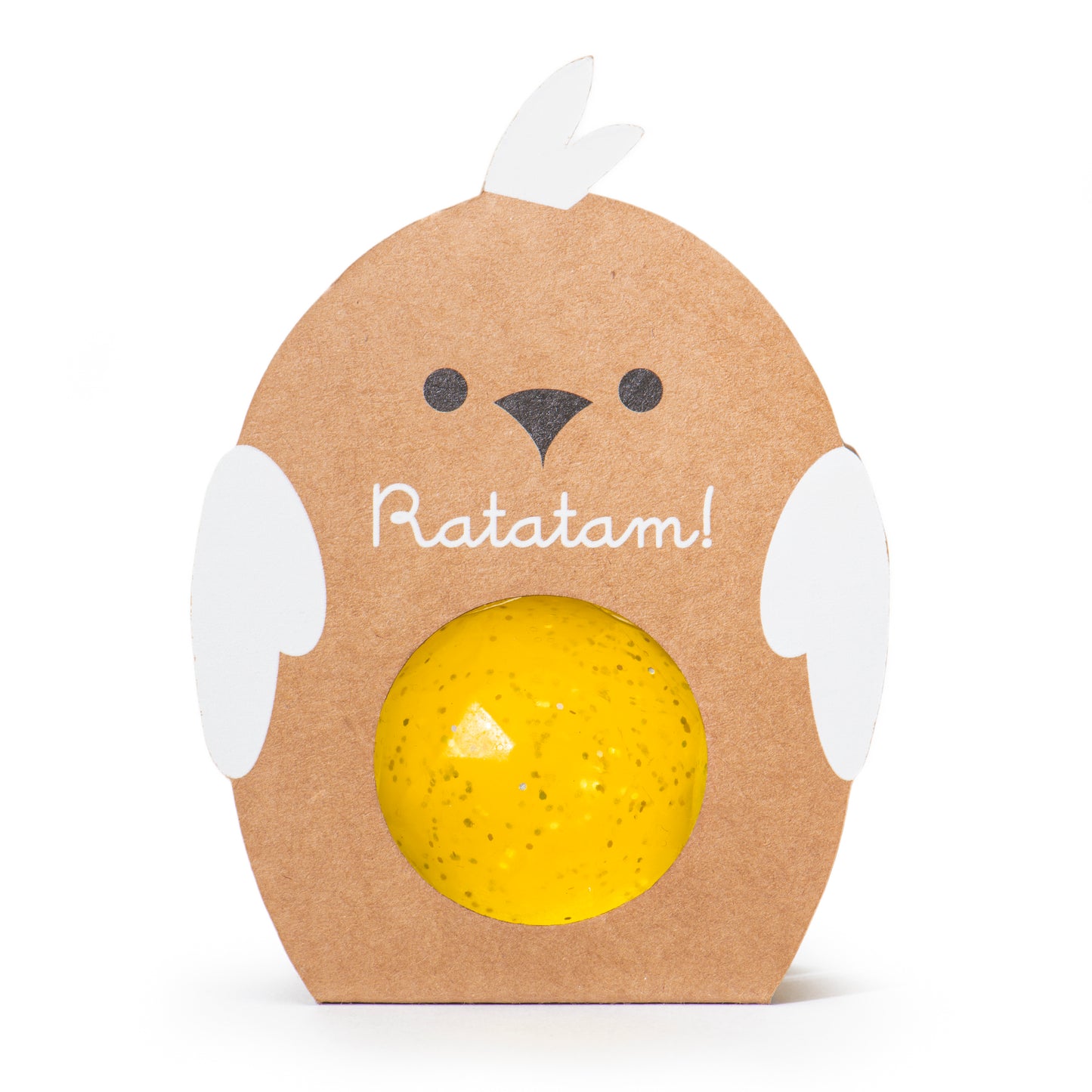 Balle rebondissante oiseau à paillettes 42mm