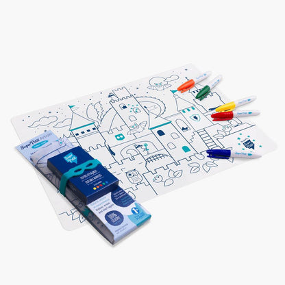 Set de table à colorier - châteaux