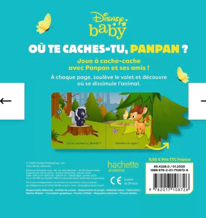 LIVRE - DISNEY BABY - Où te caches-tu, Panpan ?