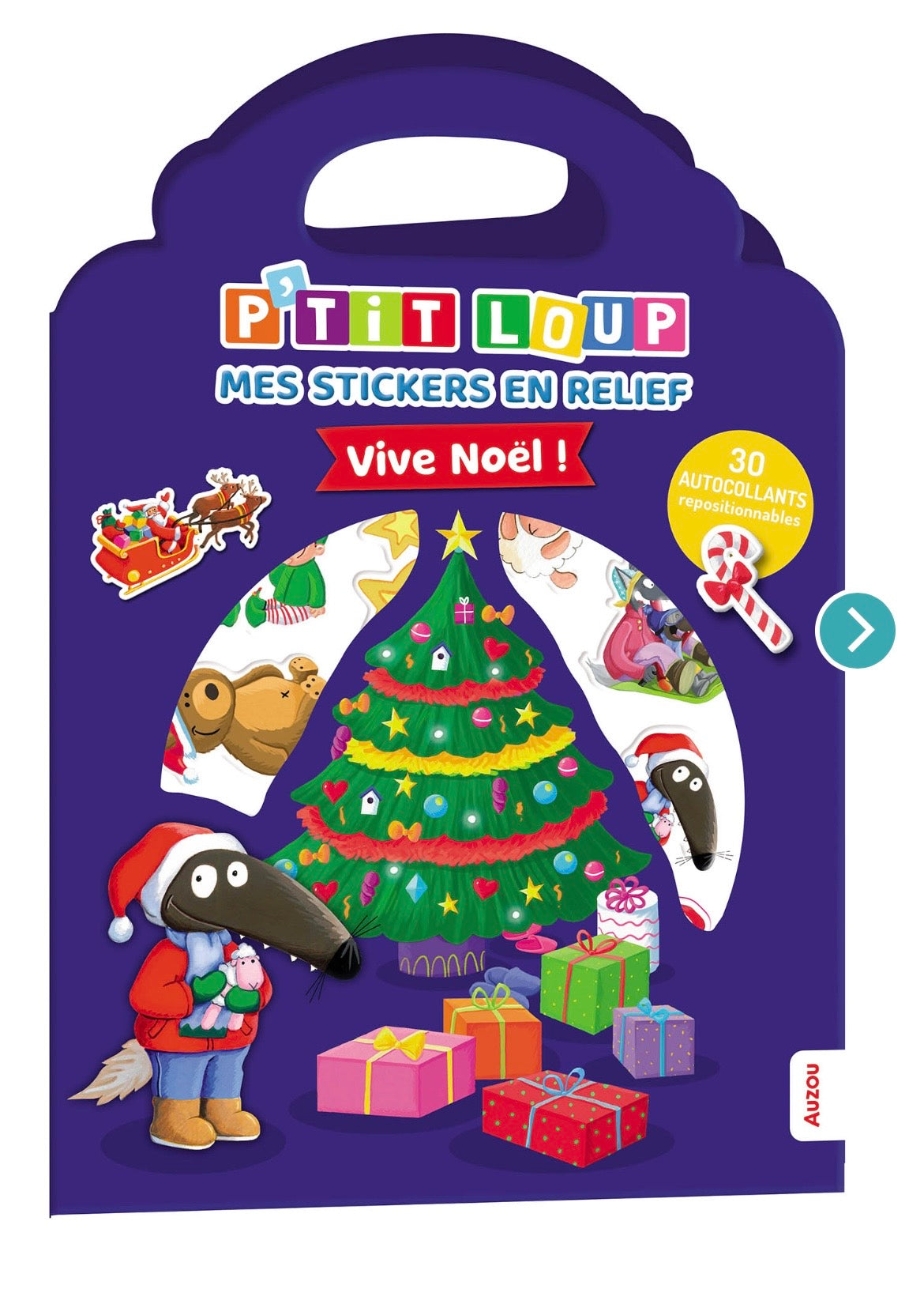 P'TIT LOUP - MES STICKERS EN RELIEF - VIVE NOËL