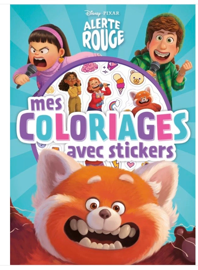 DISNEY - Alerte Rouge - Mes coloriages avec stickers
