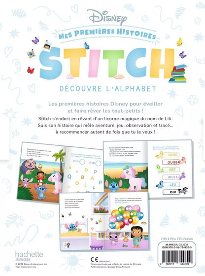 DISNEY BABY - Mes Premières Histoires - Cahier d'activités - Stitch découvre l'alphabet