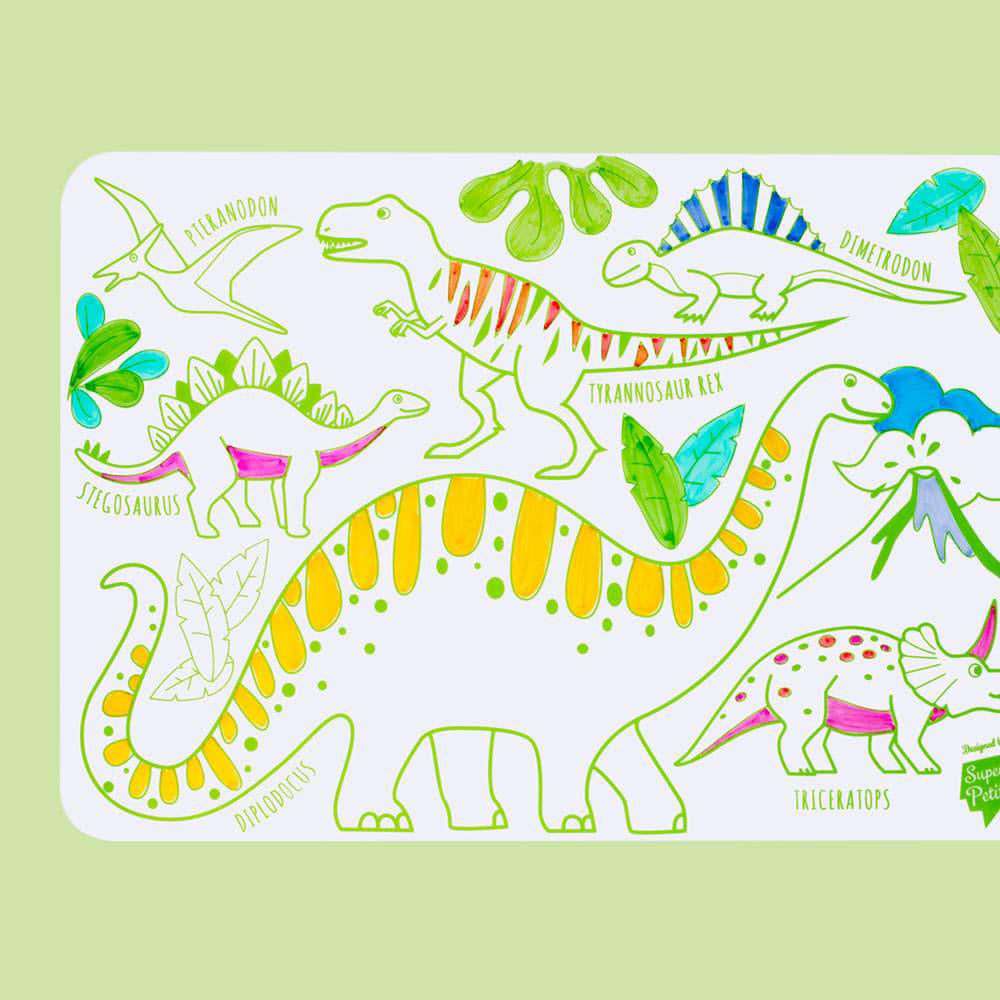 Mini coloriage réutilisable - les dinosaures