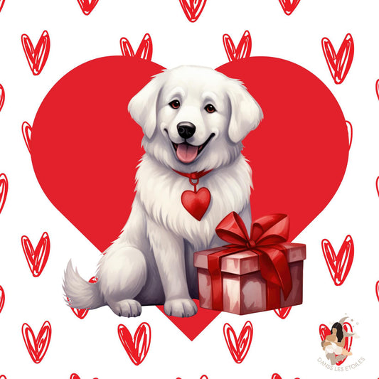 Film protecteur Tonies - Stickers personnalisable - Saint Valentin chien
