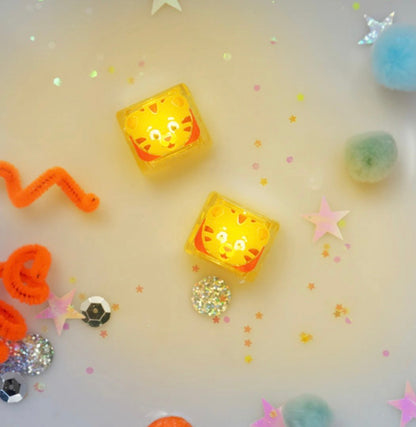 Cube lumineux pour le bain - tigre