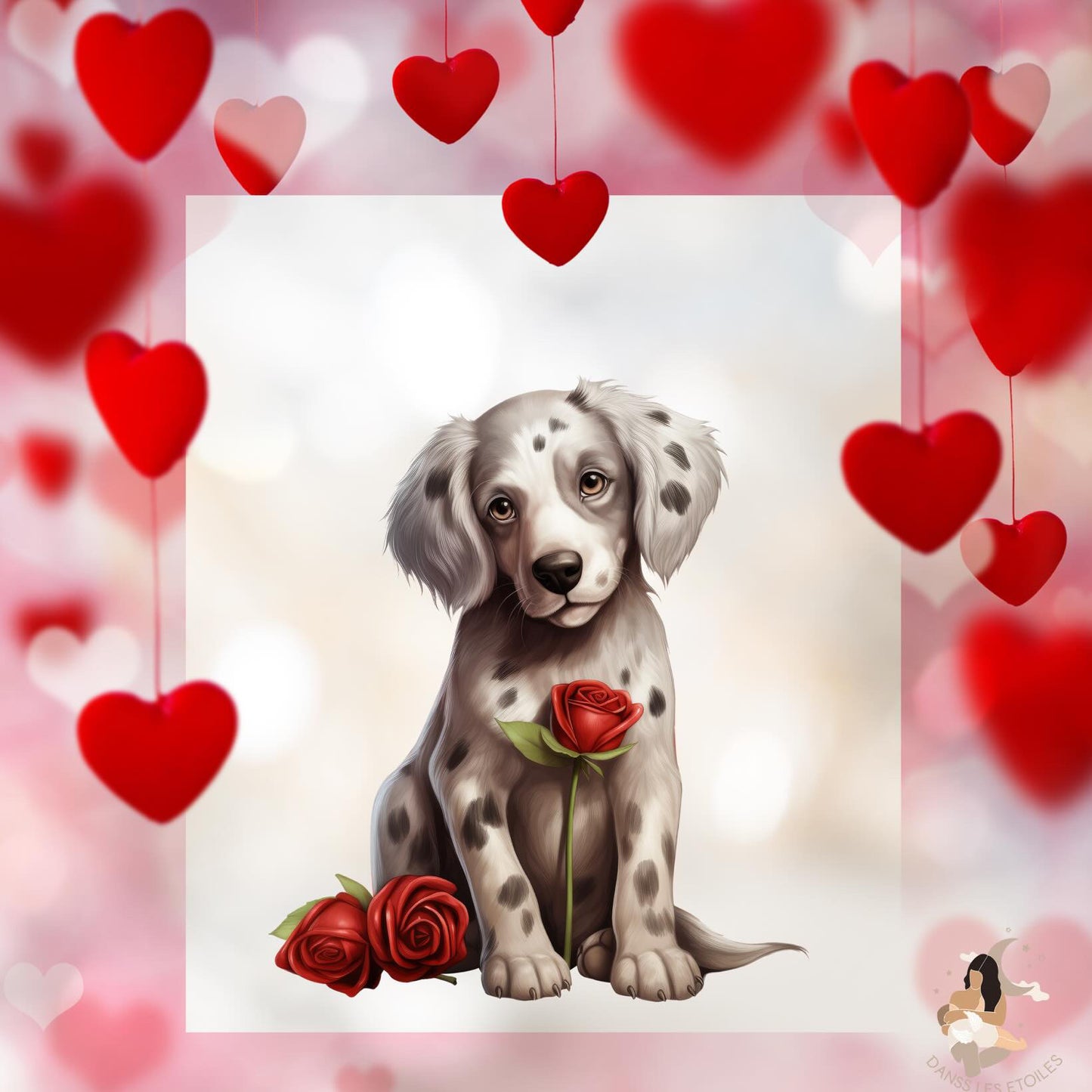 Film protecteur Tonies - Stickers personnalisable - Saint Valentin chien