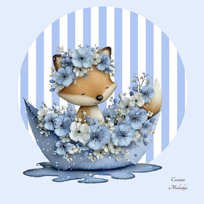 Film protecteur Tonies - Stickers personnalisable - Renard tout fleuri