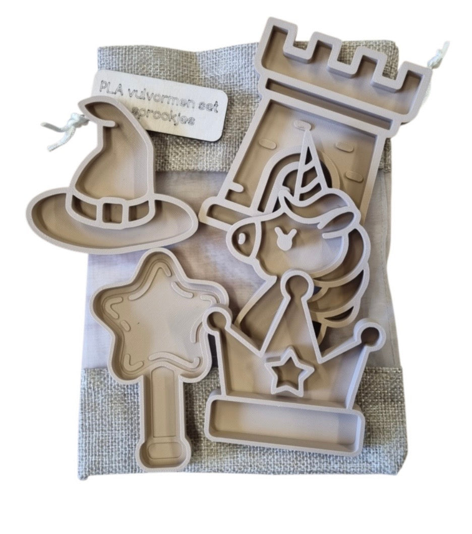 Mini set de moules en plastique - 5 modèles