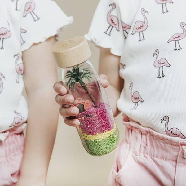 Bouteille sensorielle flamingo