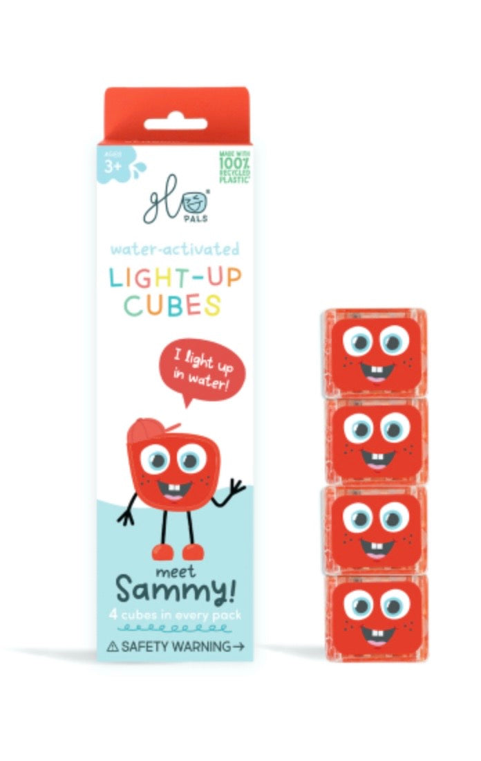 Cube lumineux pour le bain - rouge