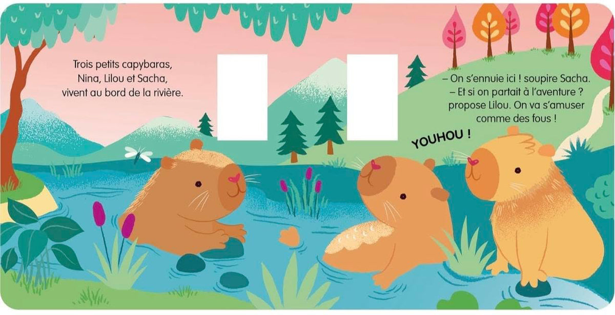 Livre peluche Capybara