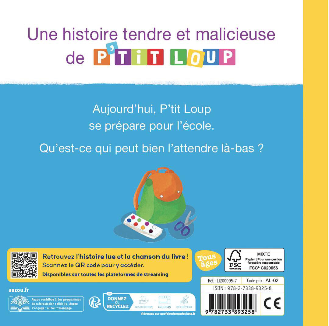 P’tit loup rentre à l’école