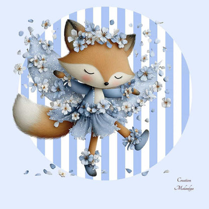Film protecteur Tonies - Stickers personnalisable - Renard tout fleuri