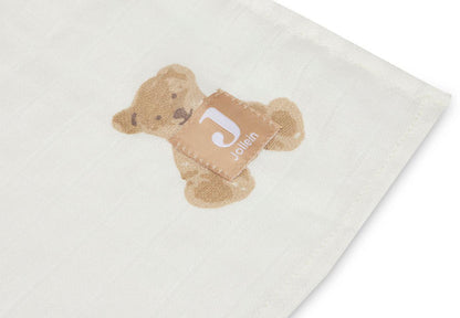 Lange gaz de coton 115x115cm - Teddy bear