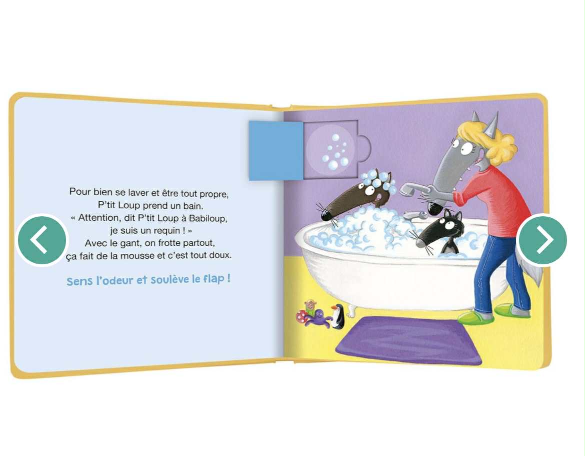 Mon livre des odeurs et des couleurs - p’tit loup