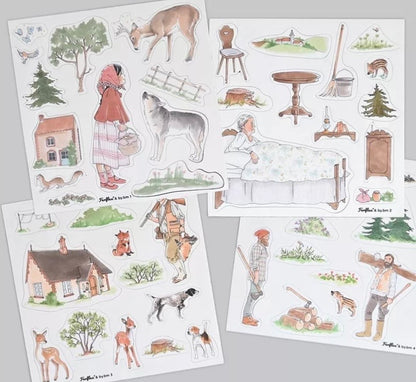 Jeu de magnets - l'histoire du petit chaperon rouge