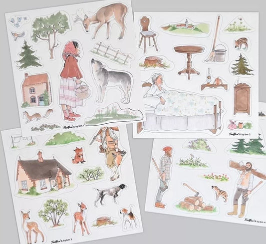 Jeu de magnets - l'histoire du petit chaperon rouge