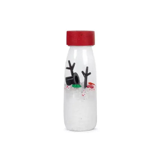 Bouteille sensorielle bonhomme de neige