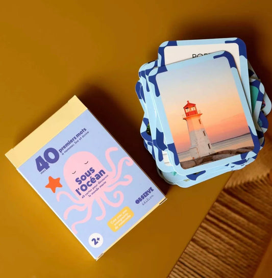 Cartes "Mes Premiers Mots"  - Thème : MERS & OCÉANS