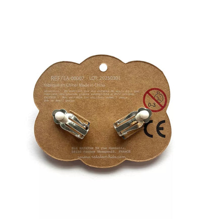 Boucles d’oreille clip FLEURS