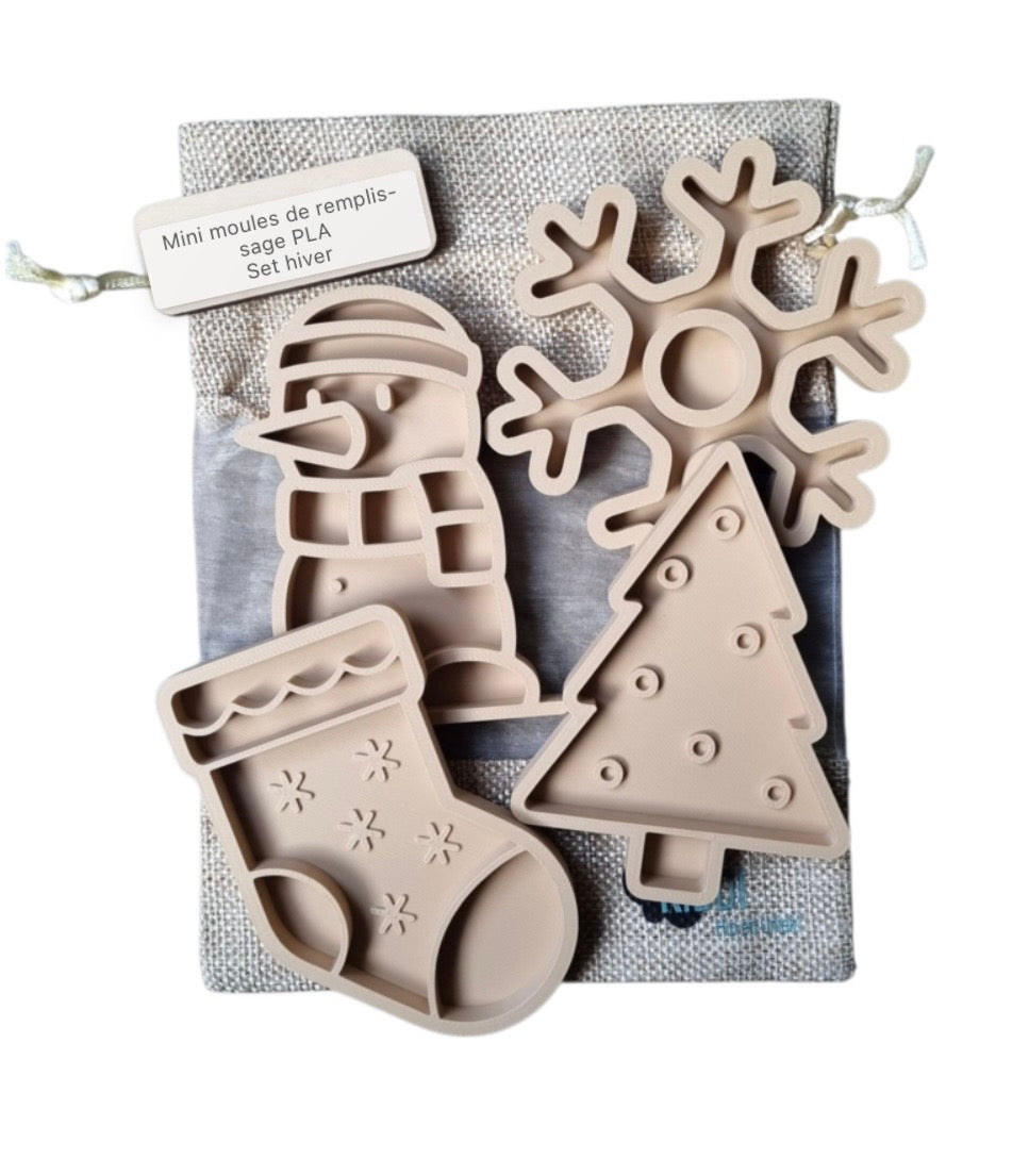 Mini set de moules en plastique - 5 modèles