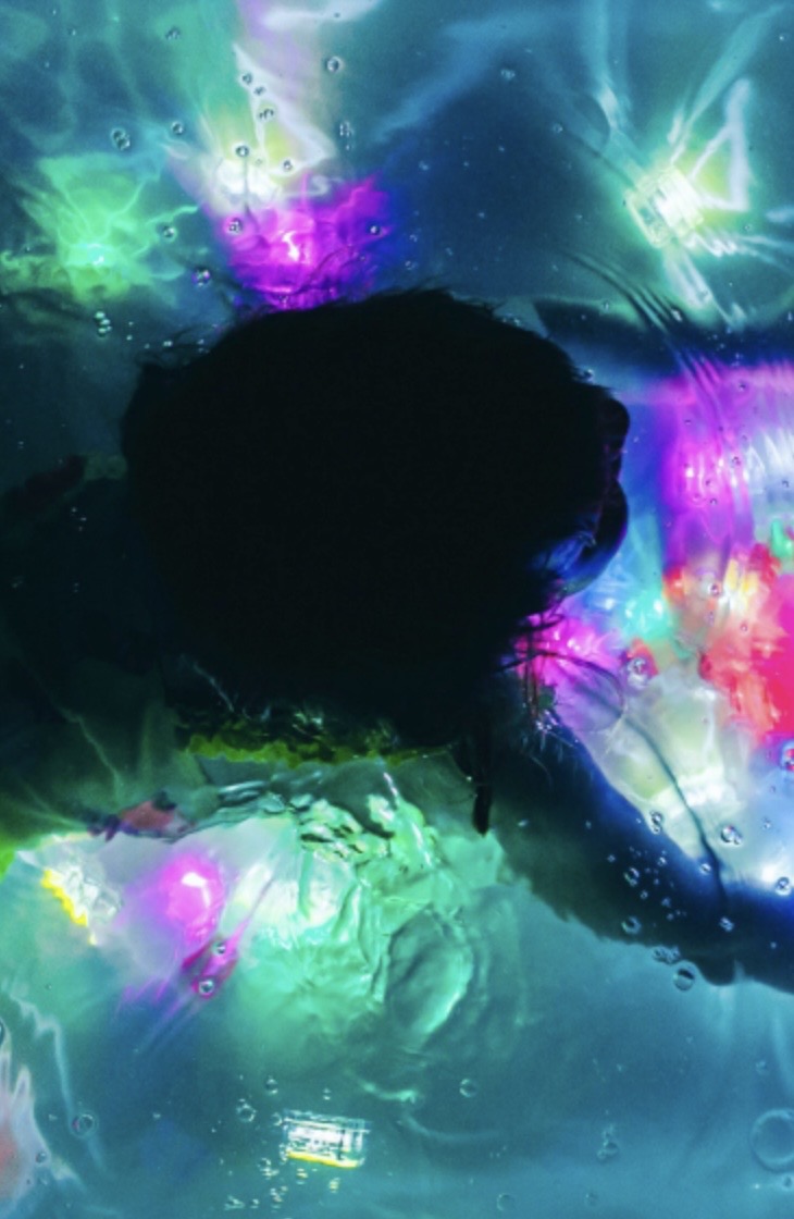 Cube lumineux pour le bain - blanc