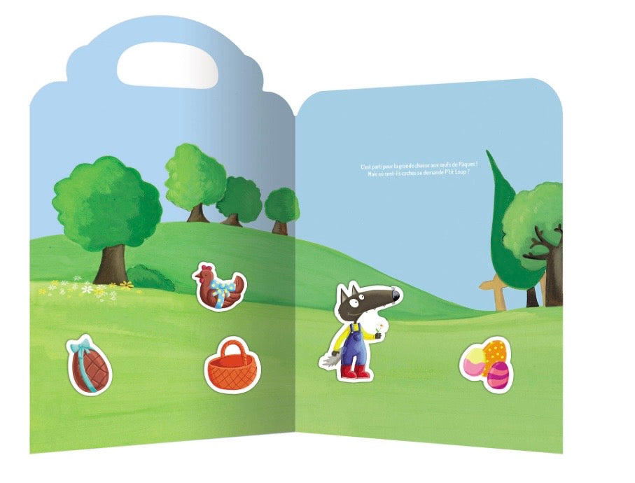 P'TIT LOUP - mes stickers en relief - vive Pâques