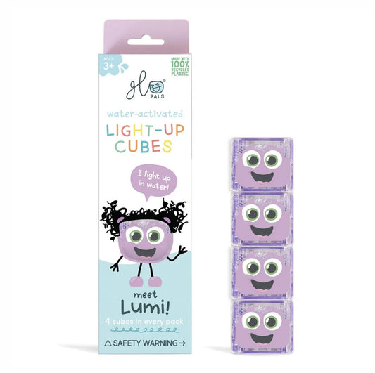 Cube lumineux pour le bain - violet