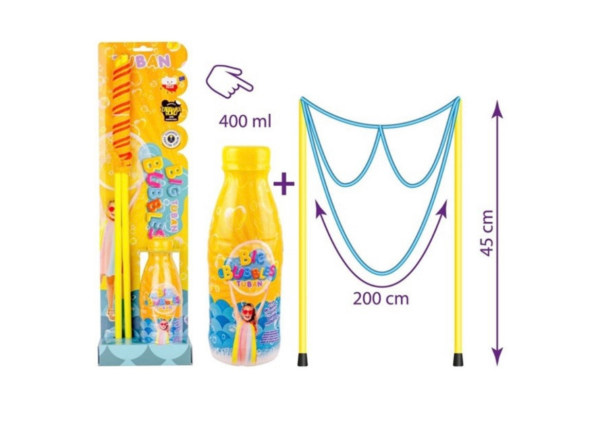 Coffret – Lunettes à bulles géantes + Liquide 400 ml