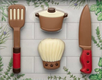 Coffret insolite set de cuisine en chocolat