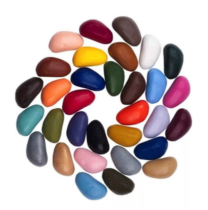 Crayon rocks sac 32 couleurs / crayon de cire ergonomique