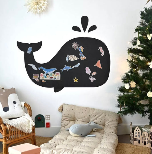 Tableau magnétique - Baleine