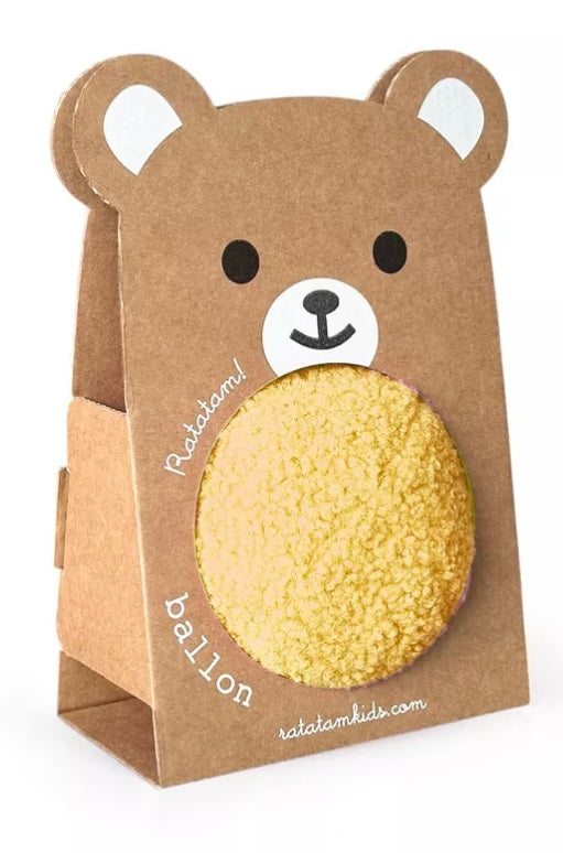 Balle ourson peluche- 12cm