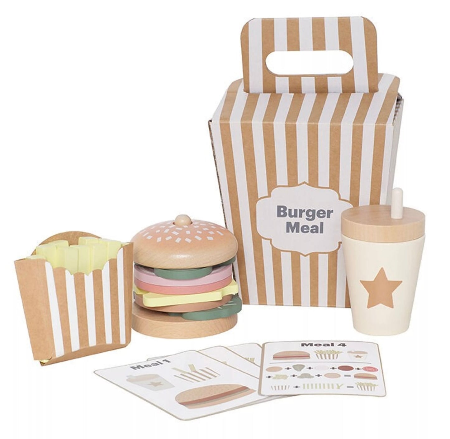 Jouet en bois enfant burger