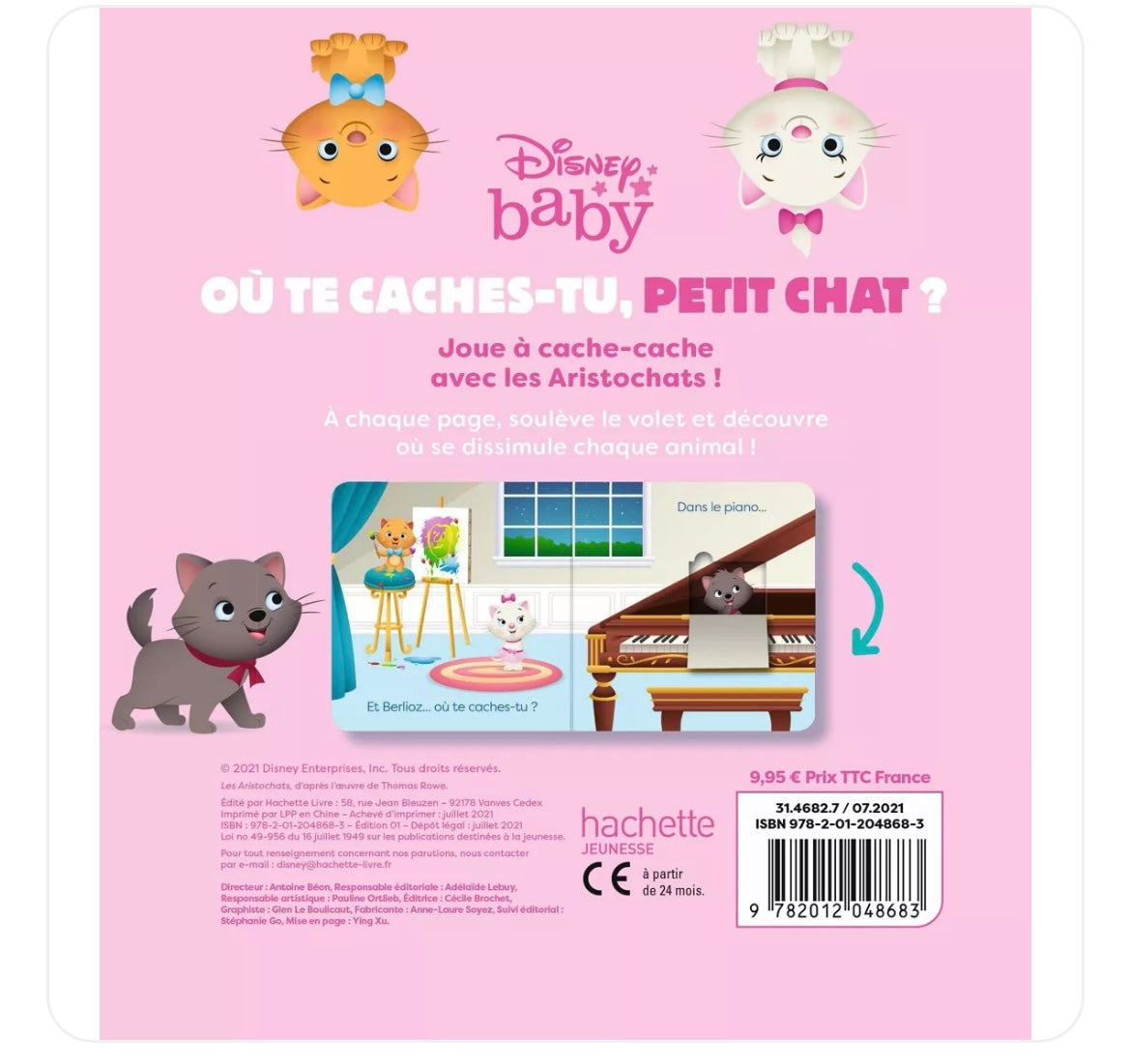 LIVRE - DISNEY BABY - Où te caches-tu, petit chat ?