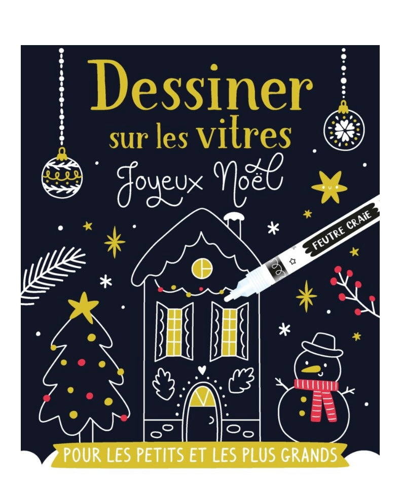 Dessiner sur les vitres – Noël