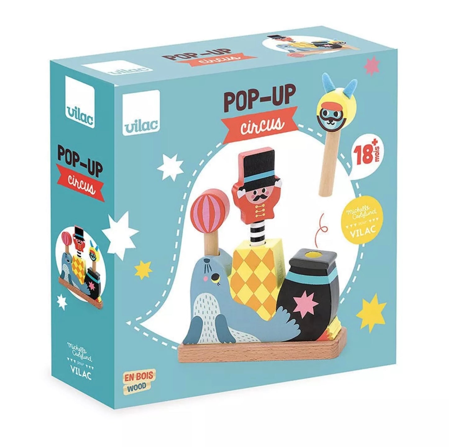 Pop-up en bois, Circus - Michelle Carlslund