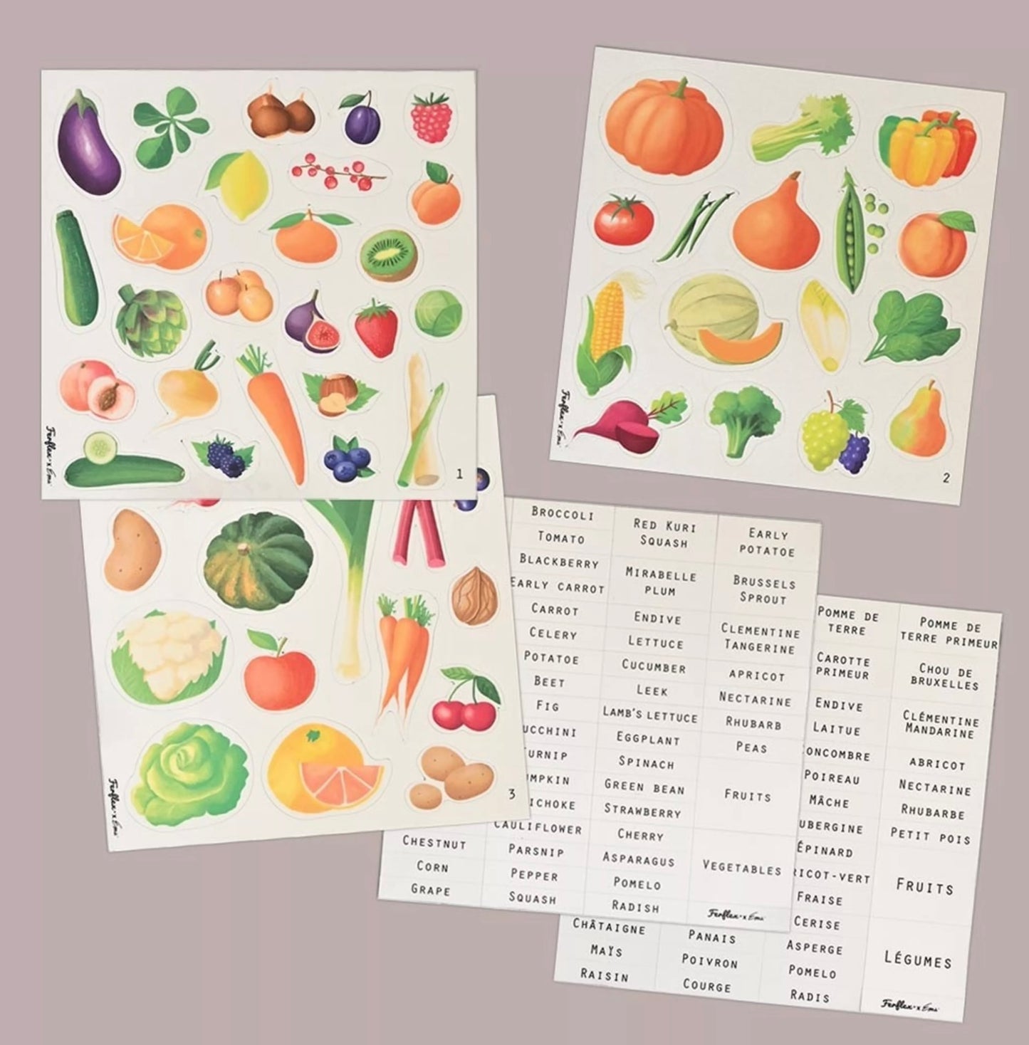 Jeu magnétique - fruits et légumes