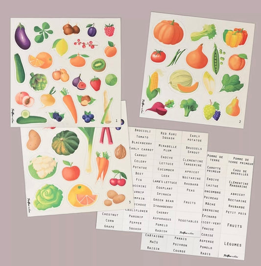 Jeu magnétique - fruits et légumes