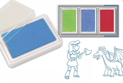 Pack 3 encreurs : vert, bleu et rouge
