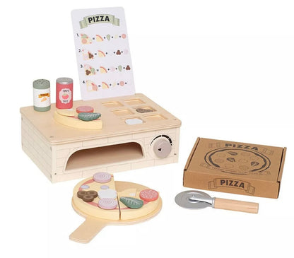 Jouet en bois enfant - Four à pizza