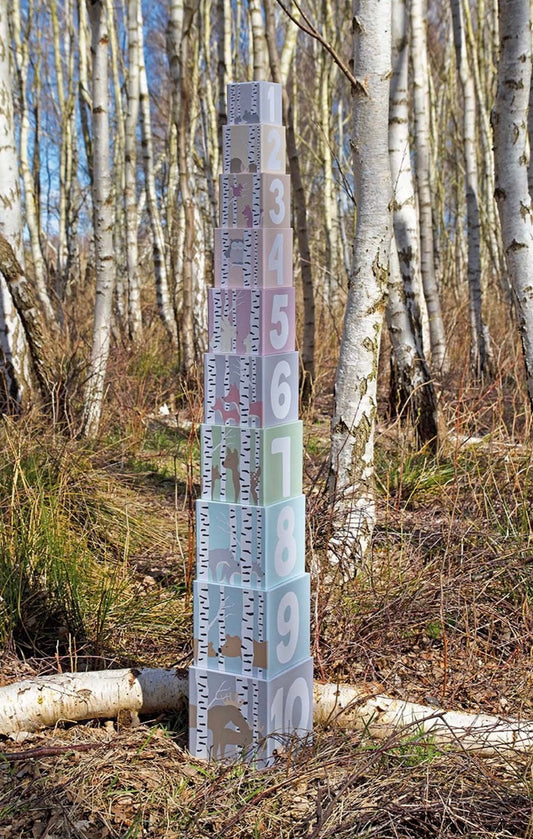 Cubes empilables 1-10 forêt