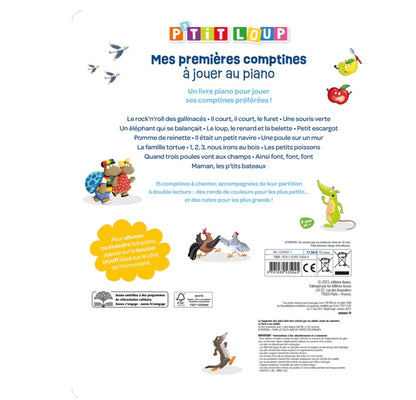 MON LIVRE PIANO - mes premières comptines - P’tit loup