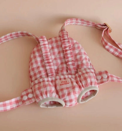 Porte-bébé rose Vichy