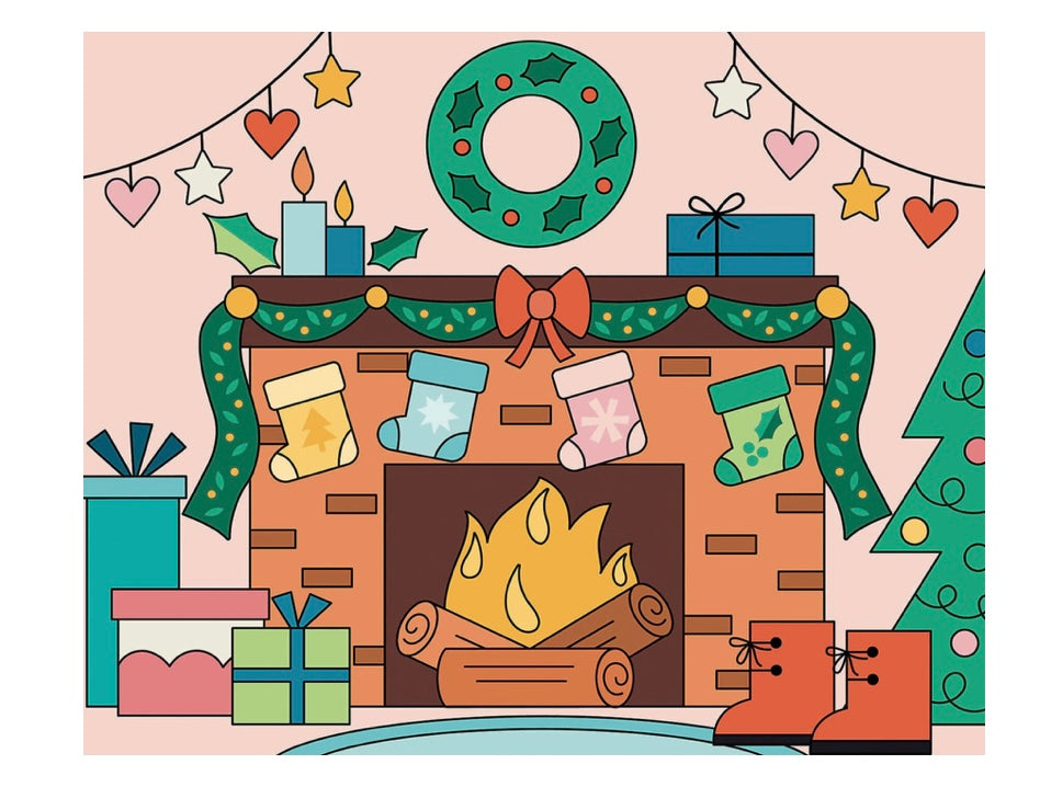 MON COFFRET D'ARTISTE - mes premières peintures magiques de Noël