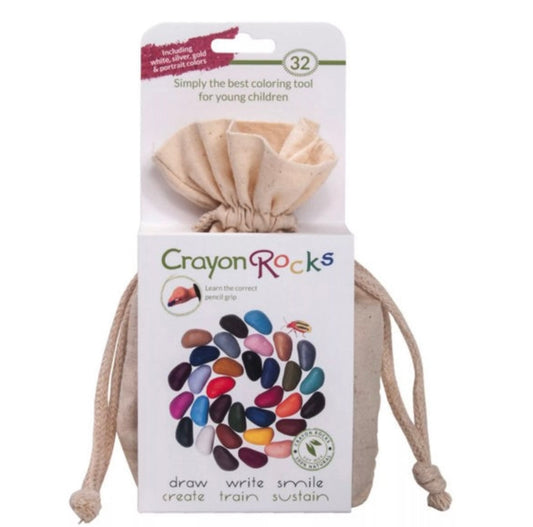 Crayon rocks sac 32 couleurs / crayon de cire ergonomique