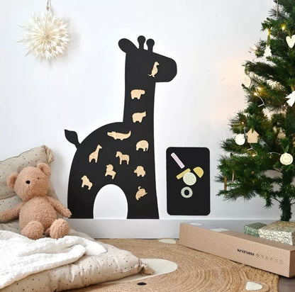 Tableau magnétique : girafe