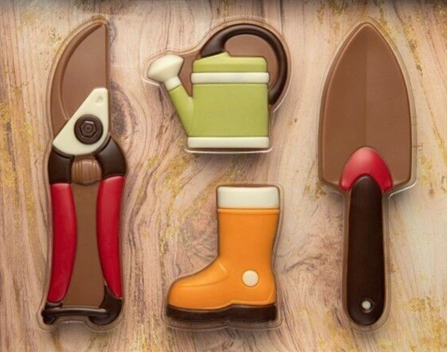 Coffret insolite set de jardin en chocolat